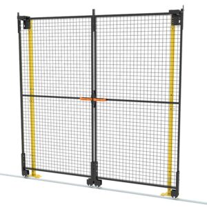 Accessafe Puerta corredera con guía inferior de apertura contrapuesta
