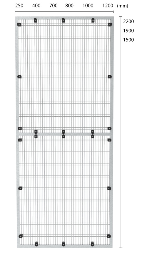 Access Misure Pannello Serie Inox Splash