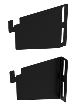 Accessorio utilizzato per permettere il fissaggio della pannellatura anticaduta allo scaffale